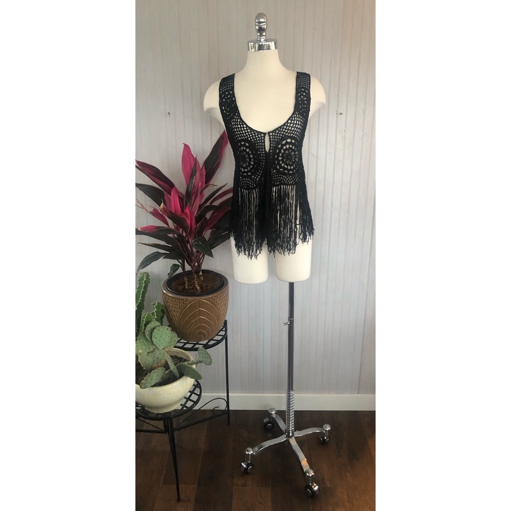 Crochet Fringe Vest